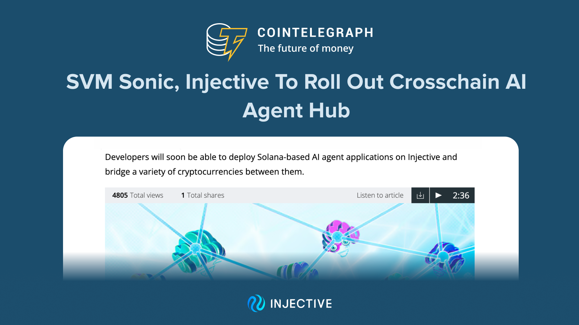 SVM Sonic, Injective to roll out crosschain AI agent hub