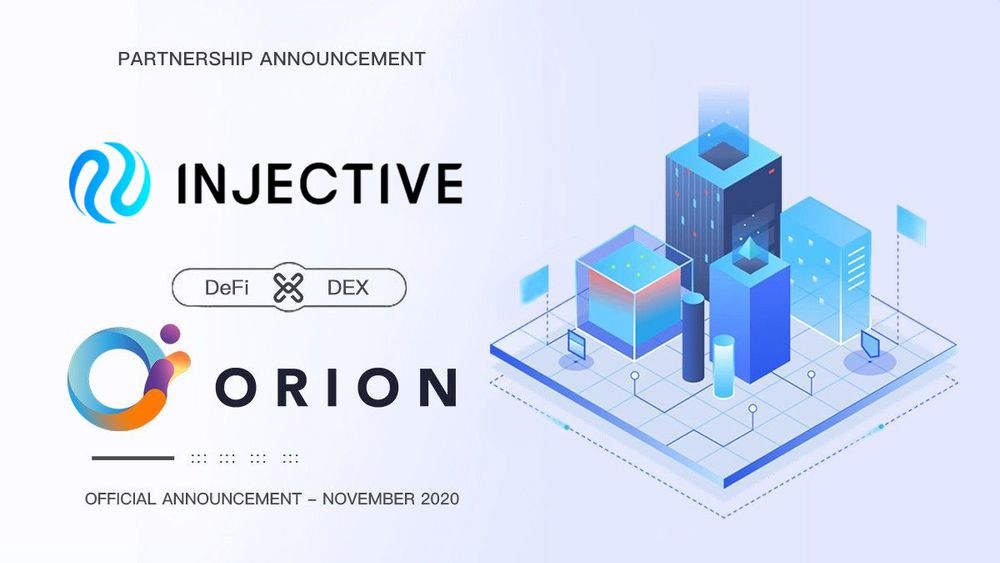 Injective to Introduce Decentralized Derivatives as an Inaugural Broker on Orion Protocol