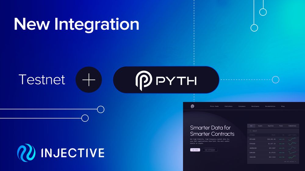 Injective Integrates Pyth to Launch Institutional Grade Testnet Markets
