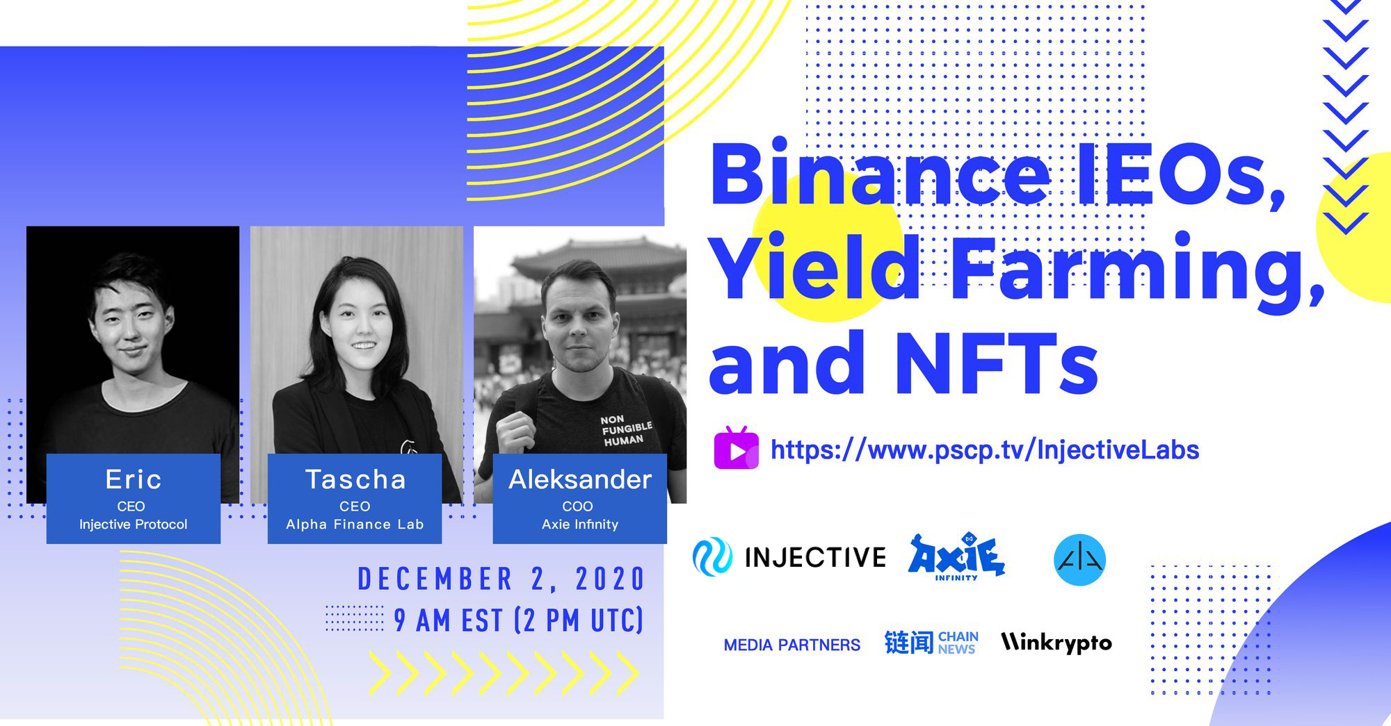 Binance IEOs, Yield Farming, and NFTs: Injective Protocol, Alpha Finance, and Axie Infinity
