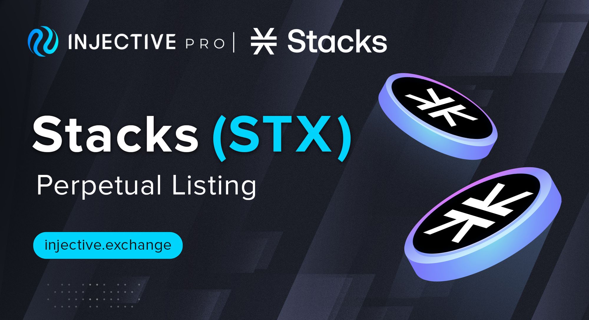 Decentralized Stacks (STX) Perpetual Futures Listing on Injective Pro