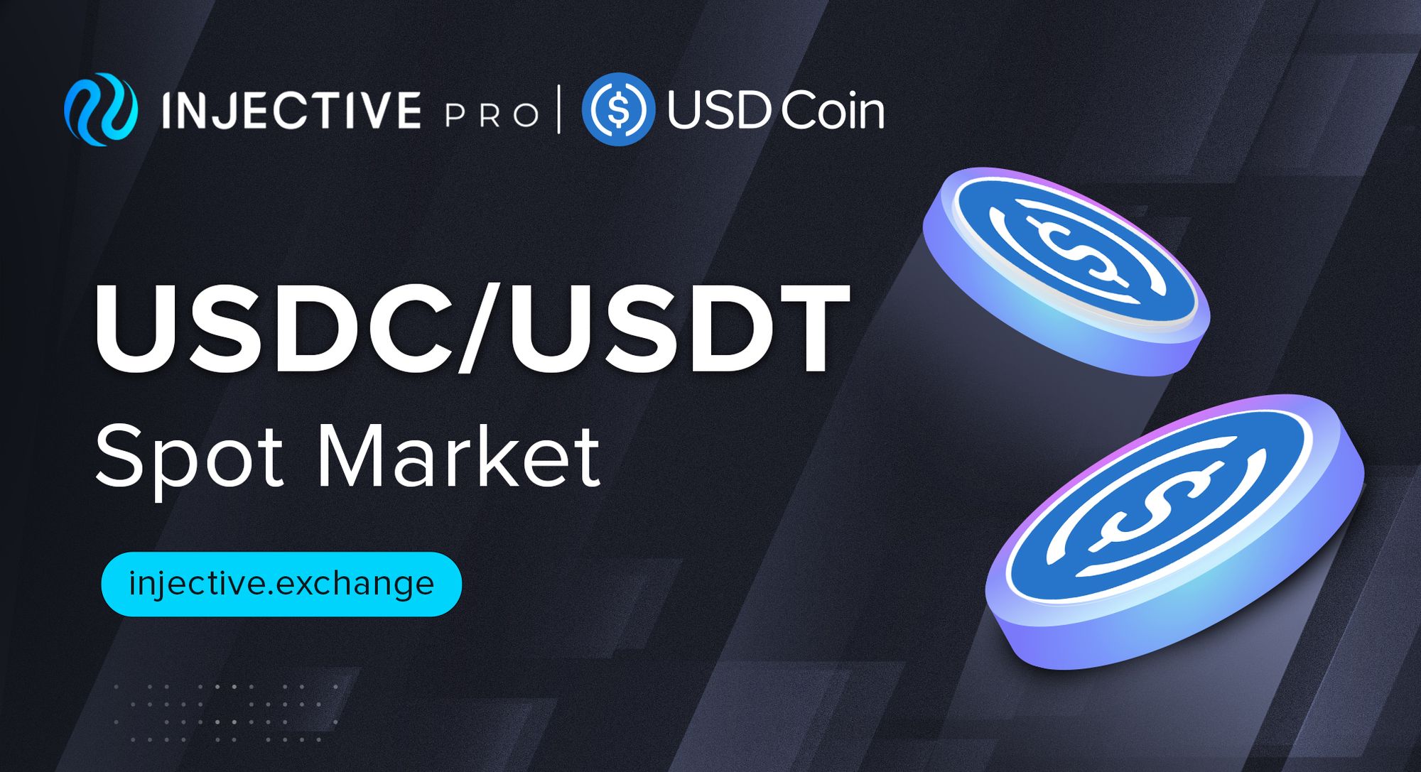 Decentralized USDC Spot Market Listing on Injective Pro
