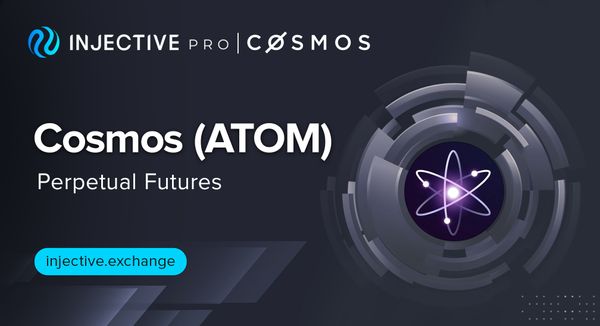 Decentralized Cosmos (ATOM) Perpetual Futures Listing on Injective Pro