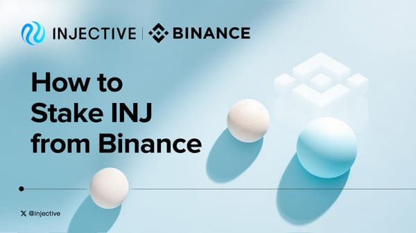 How To Stake INJ From Binance