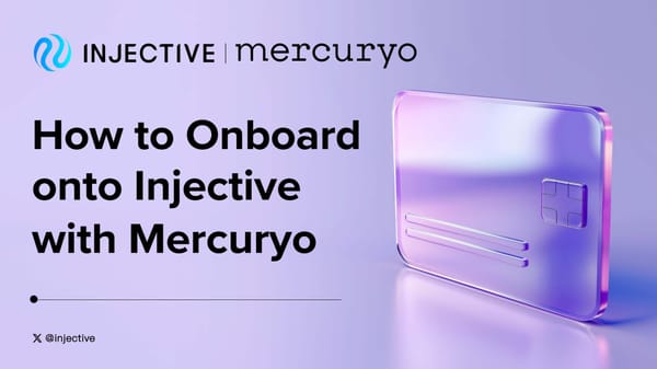 如何使用 Mercuryo 进入 Injective 生态